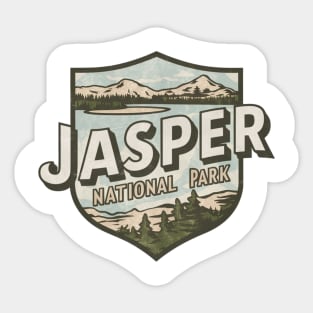 Jasper National Park Vintage Emblem Sticker